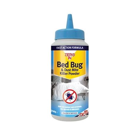 Zero In Bed Bug And Dust Mite Killer Powder 250g Zer982 Heavins