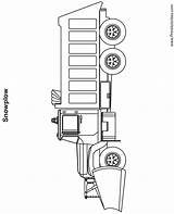Coloring Plow Snow Truck Printable Printactivities Colouring Template Printables sketch template