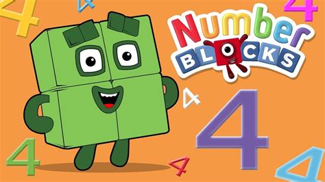 Numberblocks Coloring Pages Numberblocks Four Drawing And Coloring