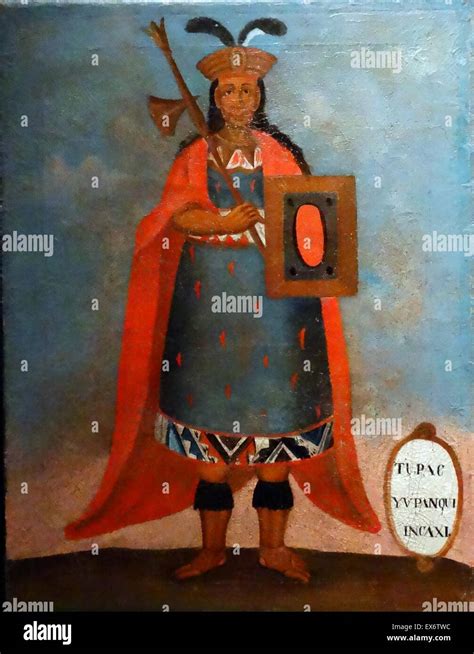 Retrato Colonial Española Del Rey Inca Túpac Yupanqui El Décimo Sapa