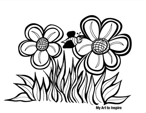 And because of their varied and colorful appearance, flowers have long been a favorite subject of visual artists. Spring Flowers Coloring Sheet — My Art To Inspire