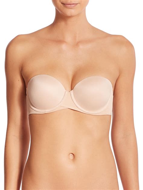 Lyst Spanx Pillow Cup Signature Strapless Bra In Pink
