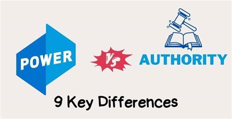9 Key Differences Between Power And Authority