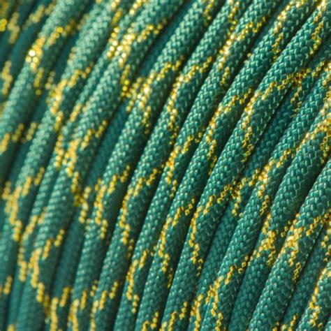 Metallic Glitter Teal And Gold Tracer Paracord 100ft Hank Of Usa