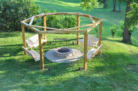 I like this particular fire pit and how its just the perfect size for. DIY Porch-Swing Fire Pit | Home Design, Garden ...