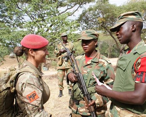 A Team Of Soldiers From The British Army Are In Zambia Delivering Pre Deployment Training To