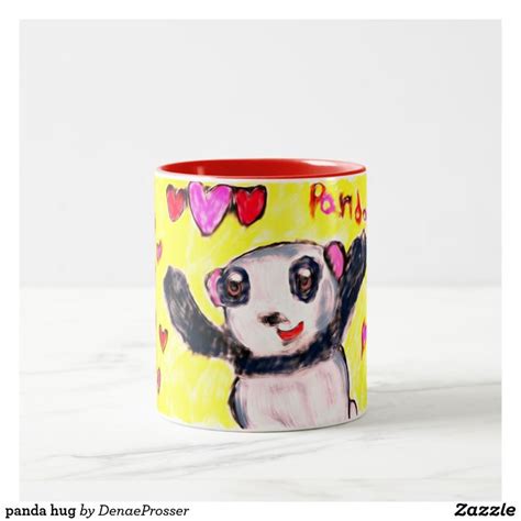 Panda Hug Two Tone Coffee Mug Mugs Panda Hug Home Ts