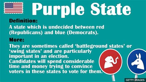 Bbc Learning English Us Elections 2020 Vocabulary Purple State