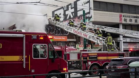 Roads Reopen In Chinatown Following Four Alarm Fire At Commercial