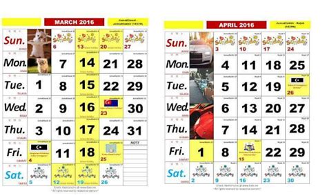 Kalendar Kuda 2016 Malaysia Junablogg