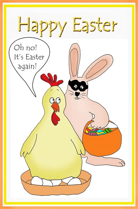 Printable Funny Easter Card Free