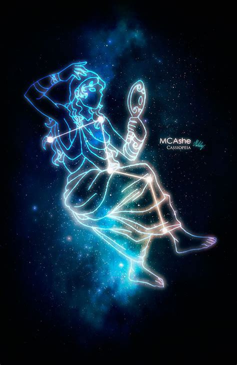 Cassiopeia constellation on Behance | Cassiopeia constellation