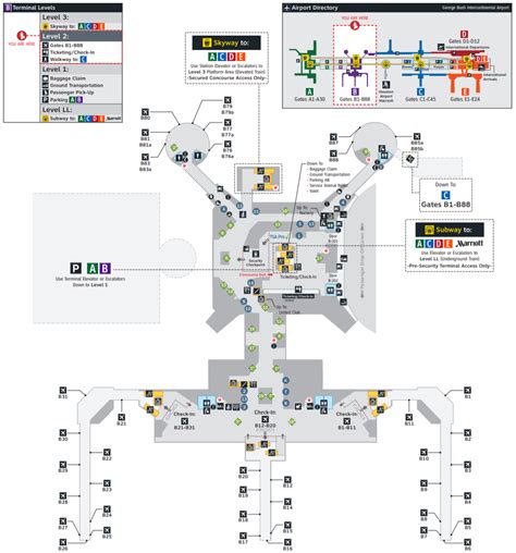 George Bush Intercontinental Airport Iah Terminal Guide 2020