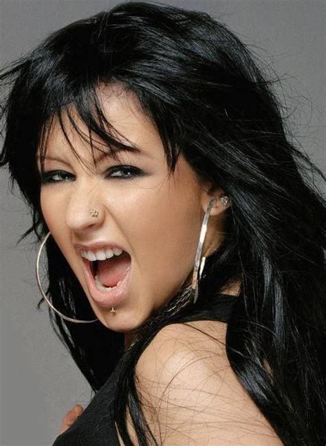 Christina Aguilera Christina Aguilera Black Hair Christina María