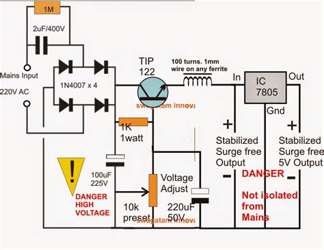 12 Volt 40 Amp Power Supply Circuit Diagram