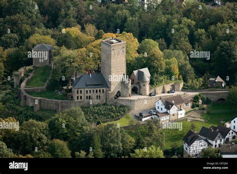 Aerial View Burg Blankenstein Castle Hattingen Ruhr Area North