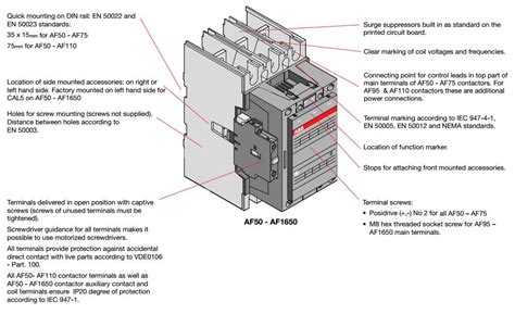 Abb Contactors Product Line And Specifications