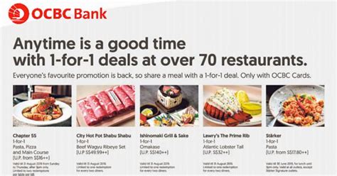 Some fd promo rates recorded before end of half year 2019 for comparison. Here are the latest 1-for-1 Dining Deals with OCBC Cards ...