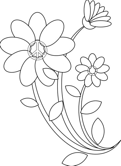 White Line Art Flower Png Clipart Rose Outline Png Clipartix You