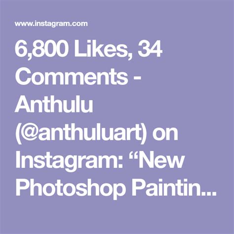 6800 Likes 34 Comments Anthulu Anthuluart On Instagram New