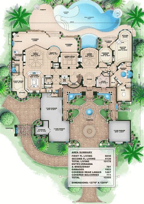 Tuscan Style Mansion Mediterranean House Plans House
