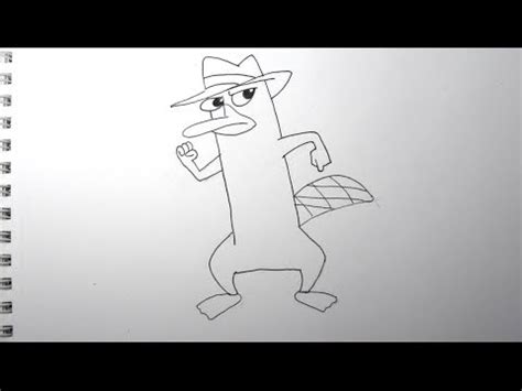 How to draw Agent P step by step Easy from Perry the ...