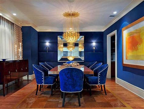 12 Refreshing And Modern Blue Dining Room Design Ideas