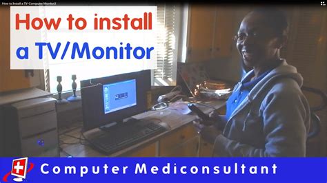 How to set up dual monitors. How to Install a TV/ Computer Monitor--onsite - YouTube