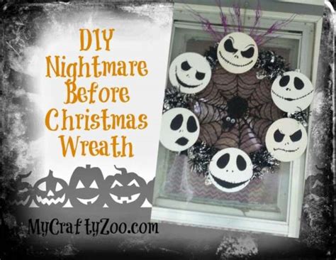 Diy Nightmare Before Christmas Wreath ⋆ My Crafty Zoo