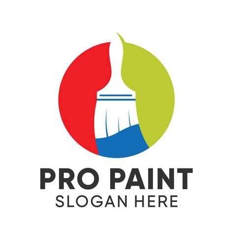 Profi Farbe Oder Profi Maler Logo Mit Modern Stil Prämie Und Editierbar