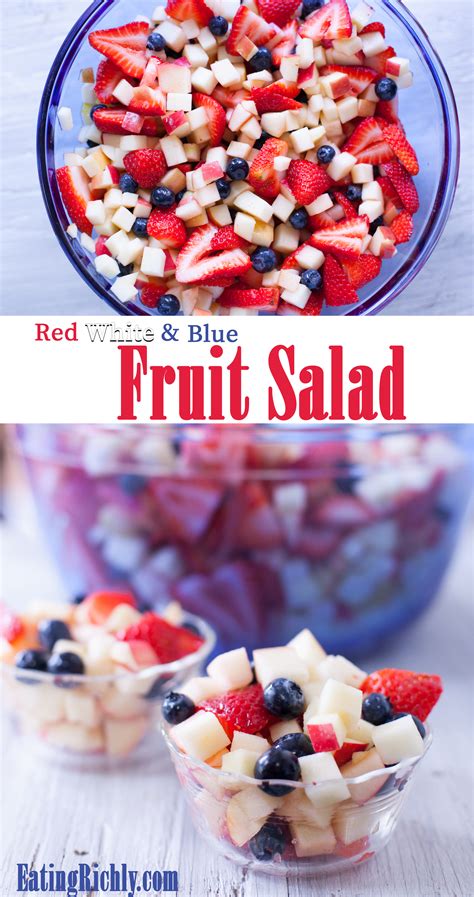 Easy Red White And Blue Fruit Salad Recipe