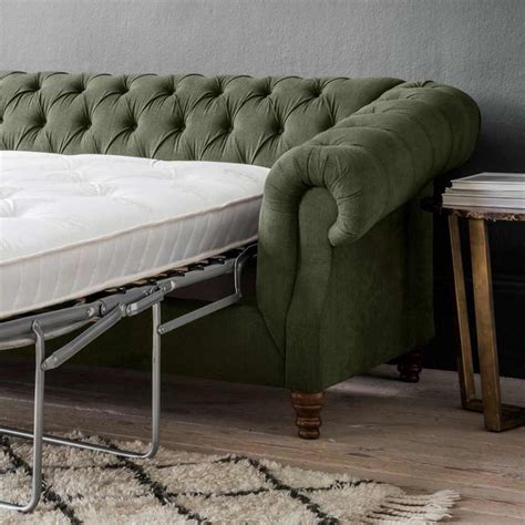 If you are planning to use the 'bed' part of the sofa bed frequently, make sure it is comfortable for sleeping on. Sleepy Sunday Chesterfield Sofa Bed In Khaki Moss Green | Most comfortable sofa bed, Comfortable ...