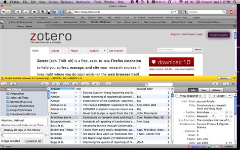 Zotero Alison Sinclair