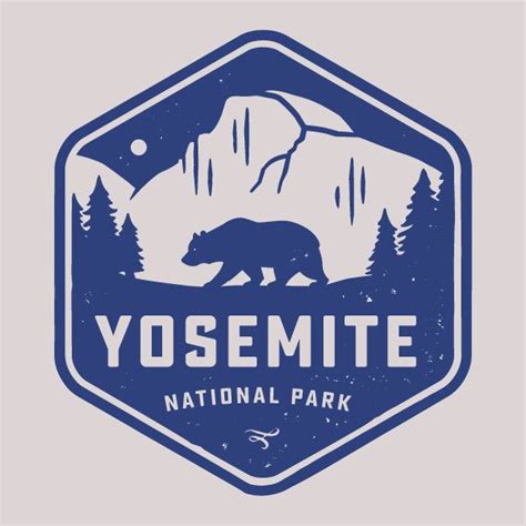 Yosemite National Park Badge Cotton T Shirt