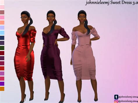 Johnnieleemj Sweet Dress 30 The Sims 4 Catalog