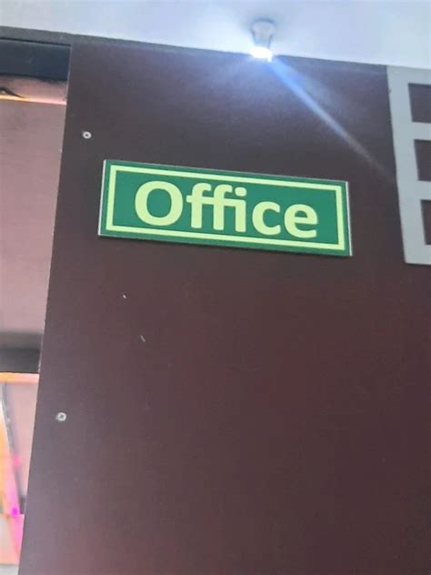 Green Rectangle Office Acrylic Sign Boards For Advertisement 2mm At