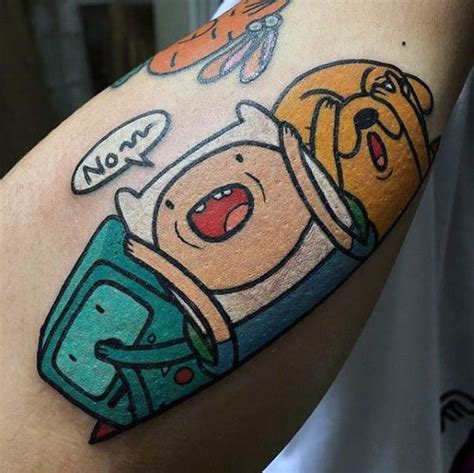 60 Cool Adventure Time Tattoo Designs For Men 2024 Guide