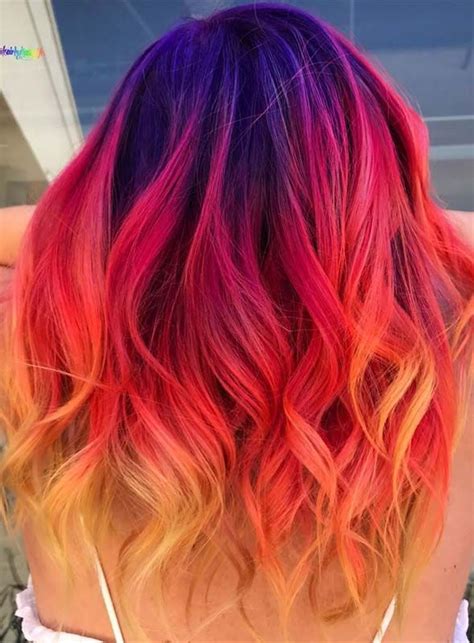 best pulpriot sunset hair color ideas for fashionable women in 2019 sunset hair color vivid