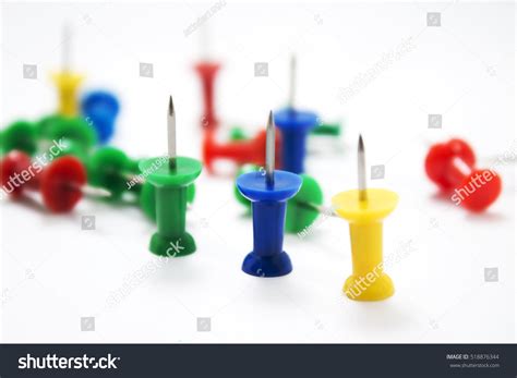 Coloured Paper Pins Stock Photo 518876344 Shutterstock