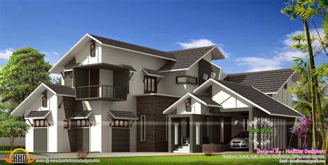 3 bedroom house design 2020. Contemporary home with L shape sit out - Kerala home ...