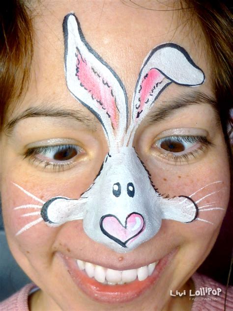 Bunny face paint tutorial by kiki. rabbit | Face Painting Leicester to London