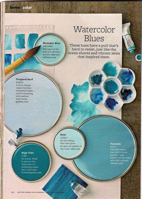 Coastal is such a great decor style! Coastal Paint Color Schemes Inspired from the Beach | Blue ...