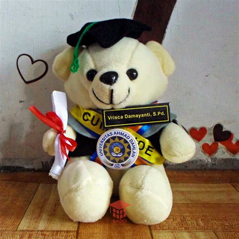 Boneka Wisuda Bear Imut Universitas Ahmad Dahlan Kado Wisudaku