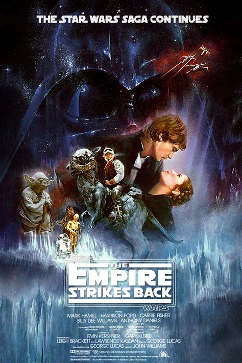 Eeuu Cartel De Star Wars Episodio V El Imperio Contraataca 1980