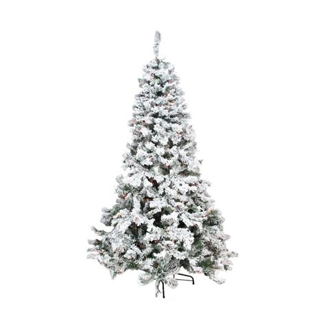 Northlight 9 Ft Pre Lit Flocked Artificial Christmas Tree With 800