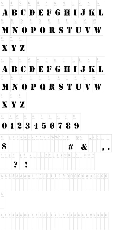Army Rust Font