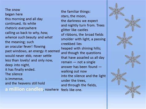 Final Poetry First Snow By Mary Oliver Youtube