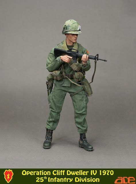 Ace 25th Infantry Division Vietnam Military Military Figures Vietnam