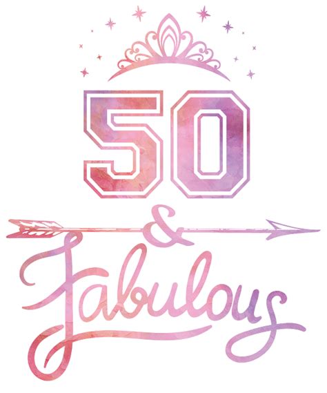 Women 50 Years Old And Fabulous Happy 50th Birthday Print Greeting Card
