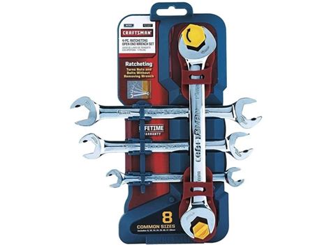 Craftsman 4 Pc Metric Open End Wrench Set